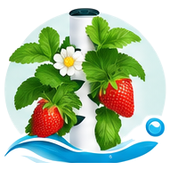 Fraise cultivé en tour hydroponique