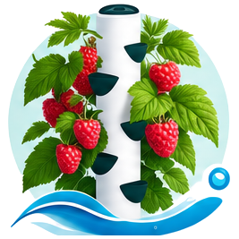Framboise cultivé en tour hydroponique
