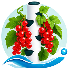 Groseille cultivé en tour hydroponique
