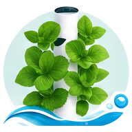 Origan cultivé en tour hydroponique