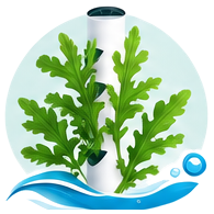 Roquette cultivé en tour hydroponique