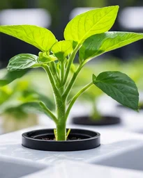 Plant de piment vigoureux repiqué