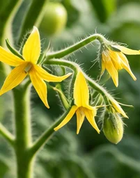 Bouquet de fleurs jaunes de tomate