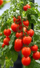 Grappe de tomates bien rouges