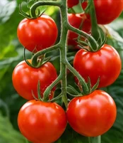 Grappe de tomates rouges régulières